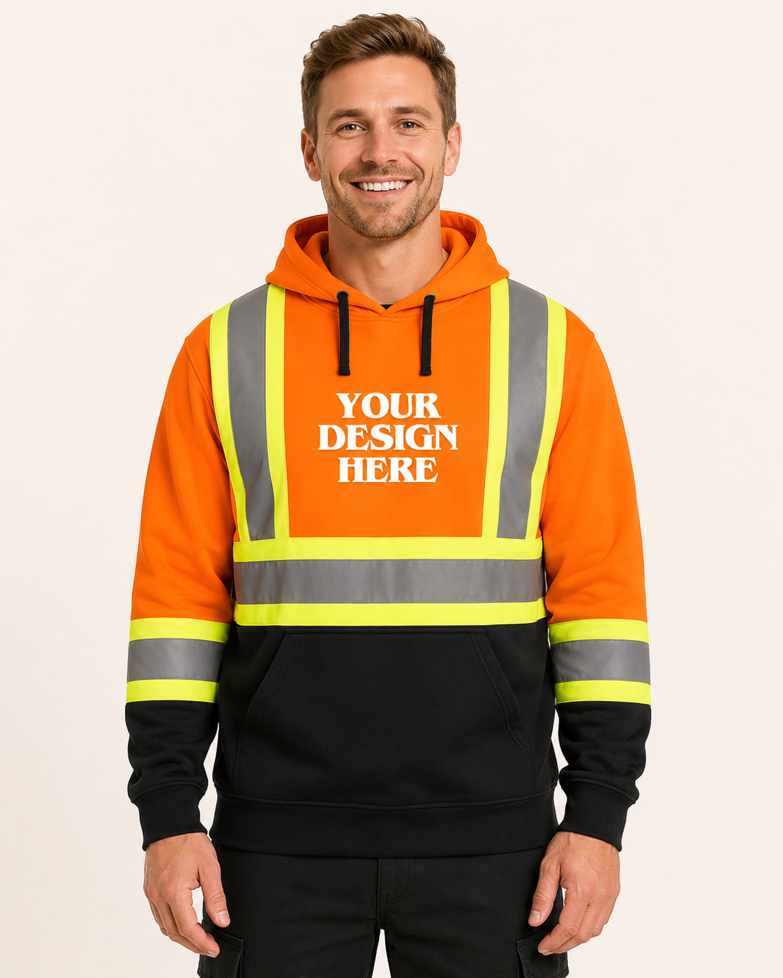 Long Haul - Adult Hi-Vis Pullover Hooded Sweatshirt - L01375