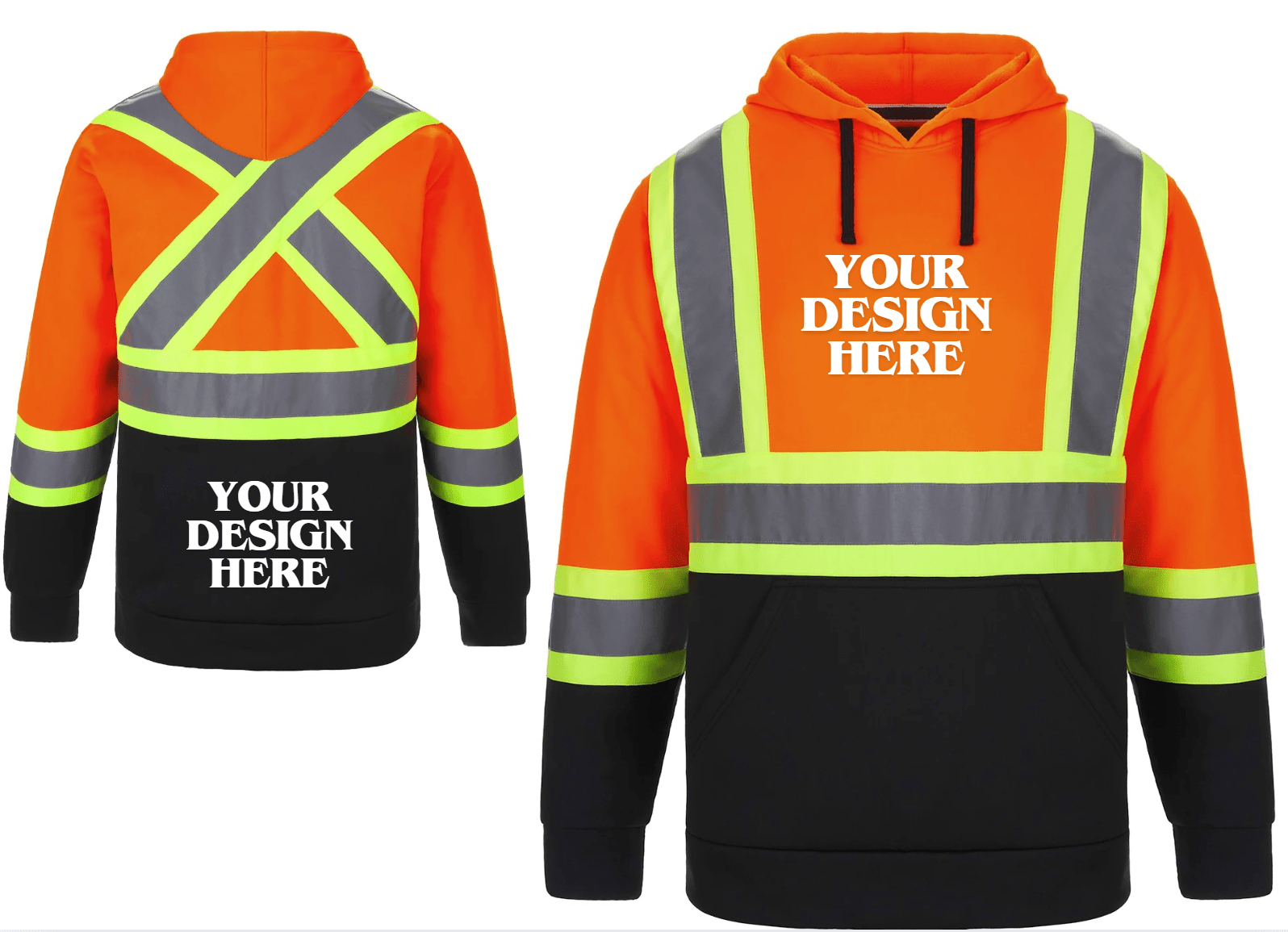Long Haul - Adult Hi-Vis Pullover Hooded Sweatshirt - L01375 - Be Proud Line | Custom Apparel
