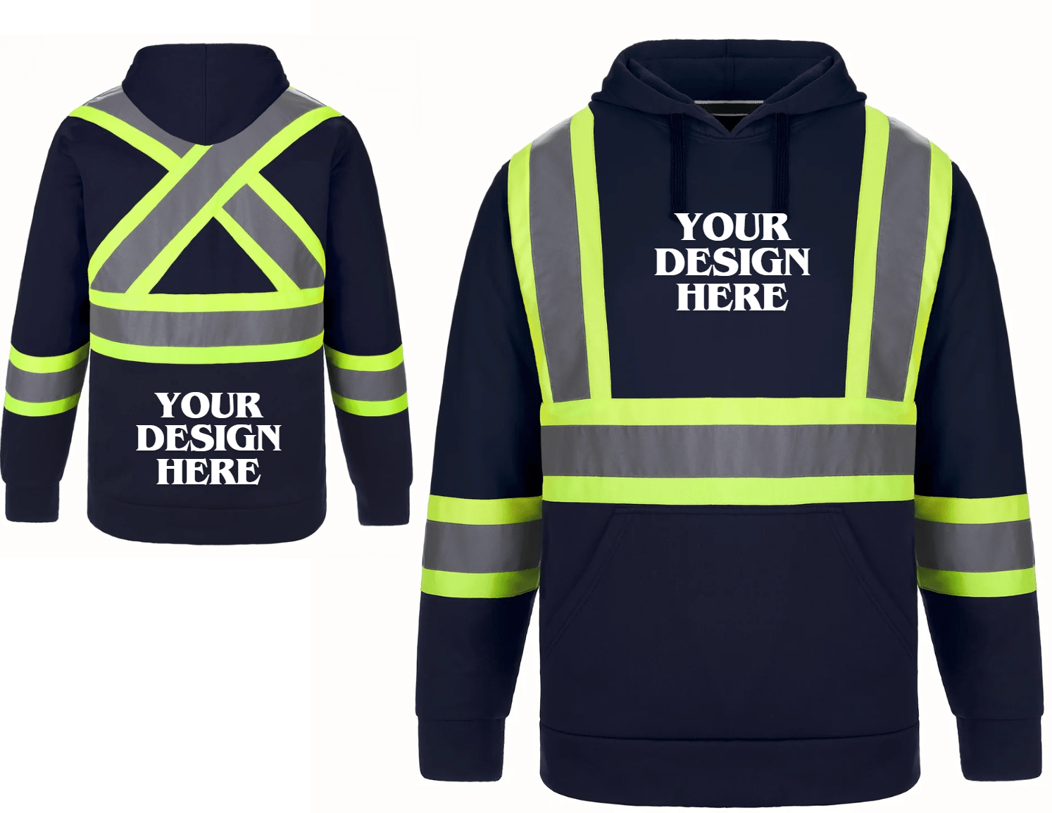 Long Haul - Adult Hi-Vis Pullover Hooded Sweatshirt - L01375 - Be Proud Line | Custom Apparel