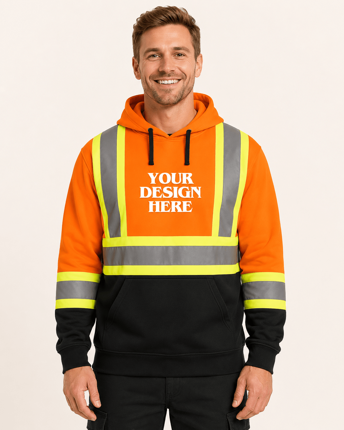 Long Haul - Adult Hi-Vis Pullover Hooded Sweatshirt - L01375 - Be Proud Line | Custom Apparel