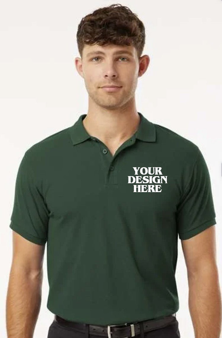 Men's Pique Polo - AllPro 62800 - Be Proud Line | Custom Apparel