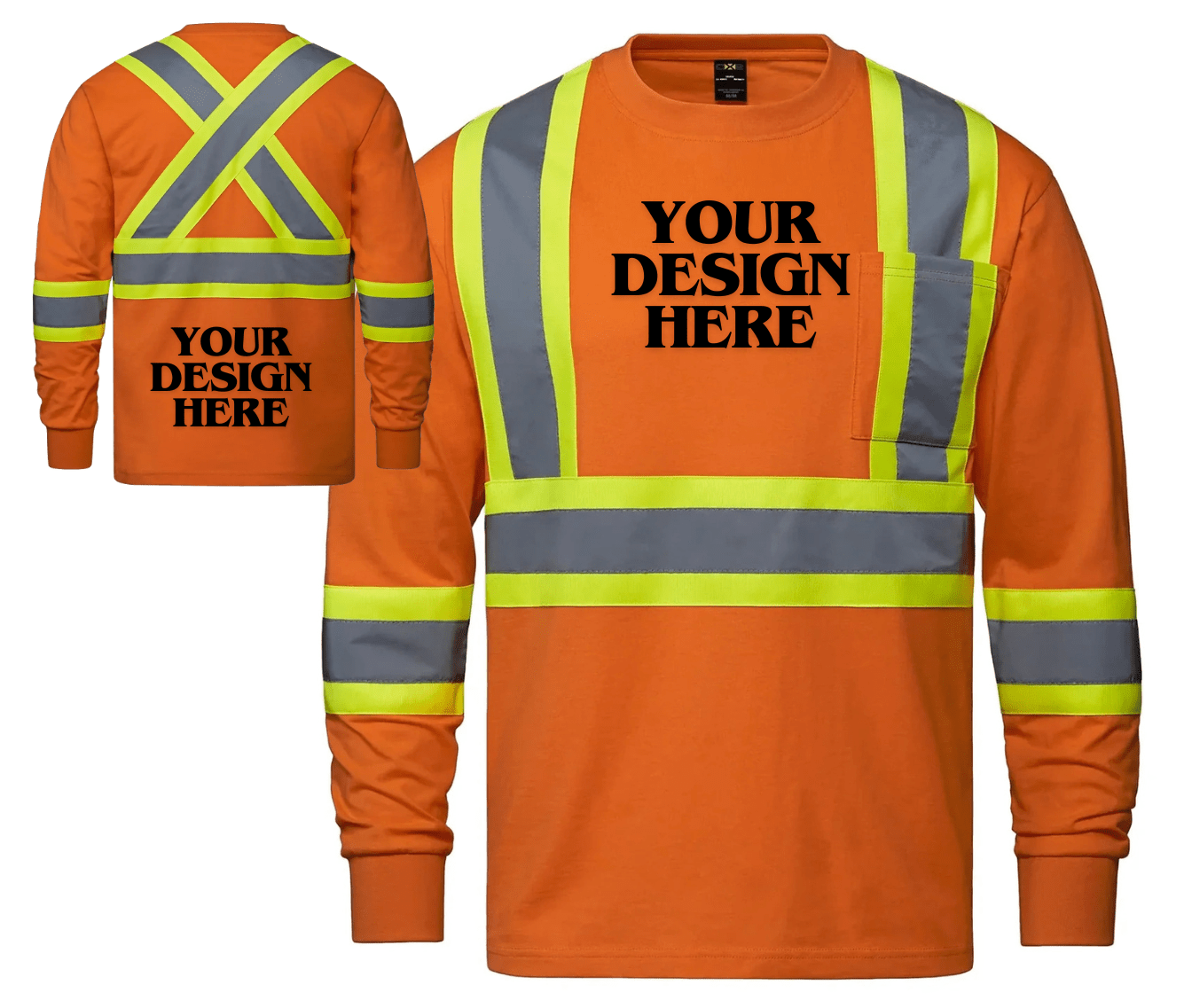 Paramount - Cotton Long Sleeve Hi-Vis T-Shirt - S05995 - Be Proud Line | Custom Apparel