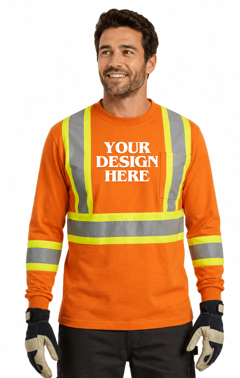 Paramount - Cotton Long Sleeve Hi-Vis T-Shirt - S05995 - Be Proud Line | Custom Apparel