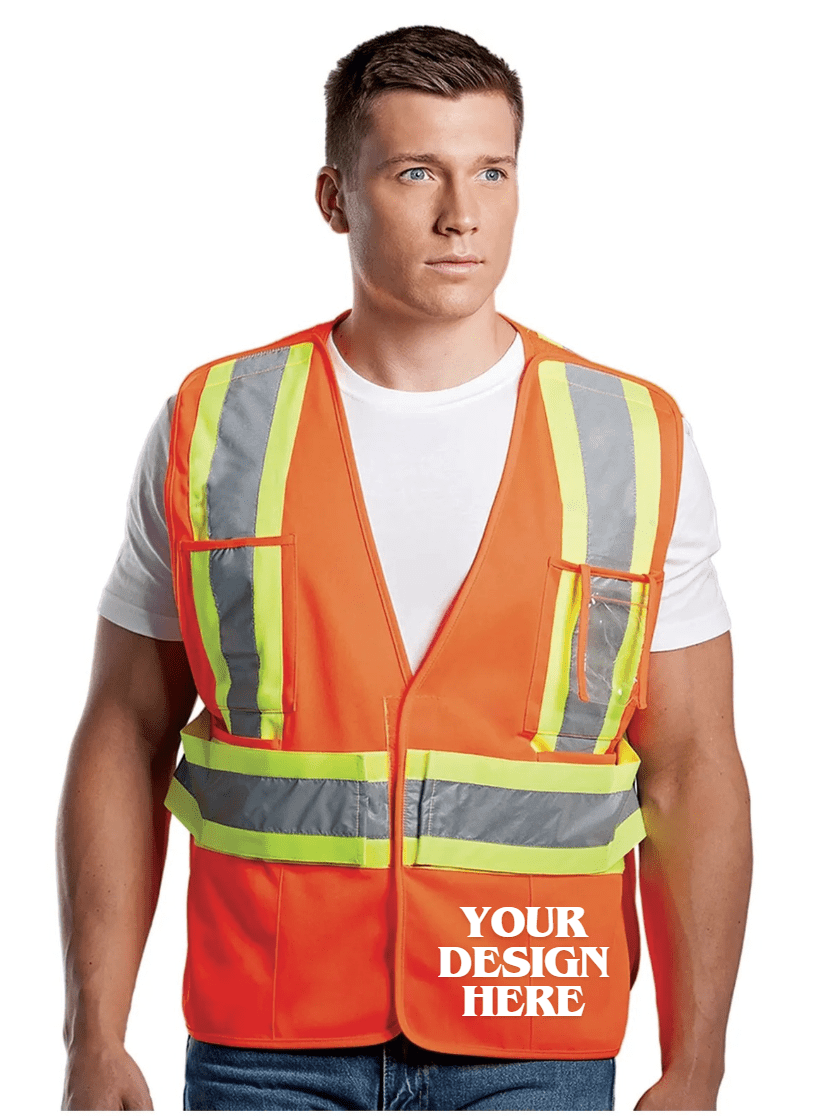 Protector - Adult Tricot Hi-Vis 5 Point Tear Away Vest - One Size - L01170 - Be Proud Line | Custom Apparel