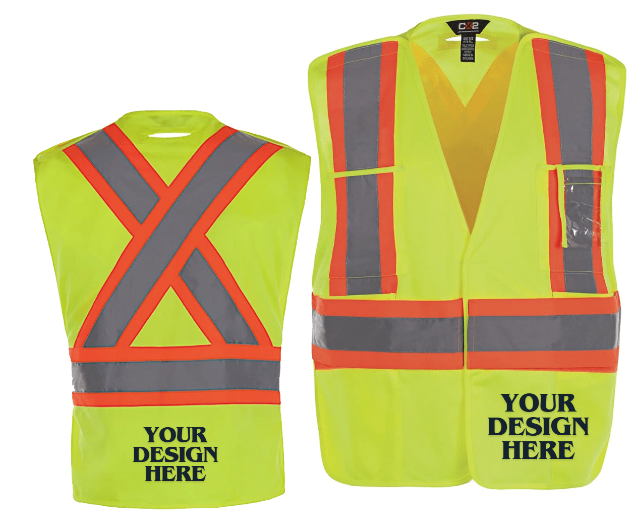 Protector - Adult Tricot Hi-Vis 5 Point Tear Away Vest - One Size - L01170 - Be Proud Line | Custom Apparel