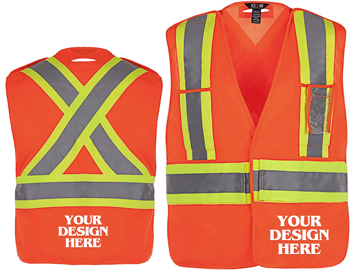 Protector - Adult Tricot Hi-Vis 5 Point Tear Away Vest - One Size - L01170 - Be Proud Line | Custom Apparel
