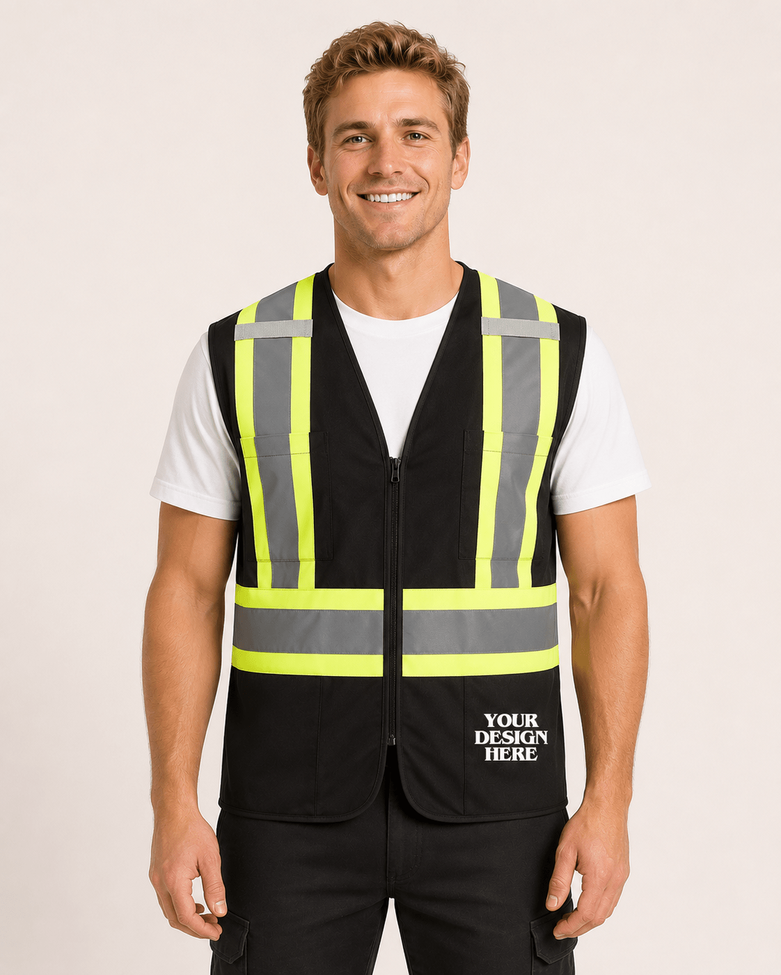 Scout - Hi-Vis Zipper front Vest - L01150 - Be Proud Line | Custom Apparel