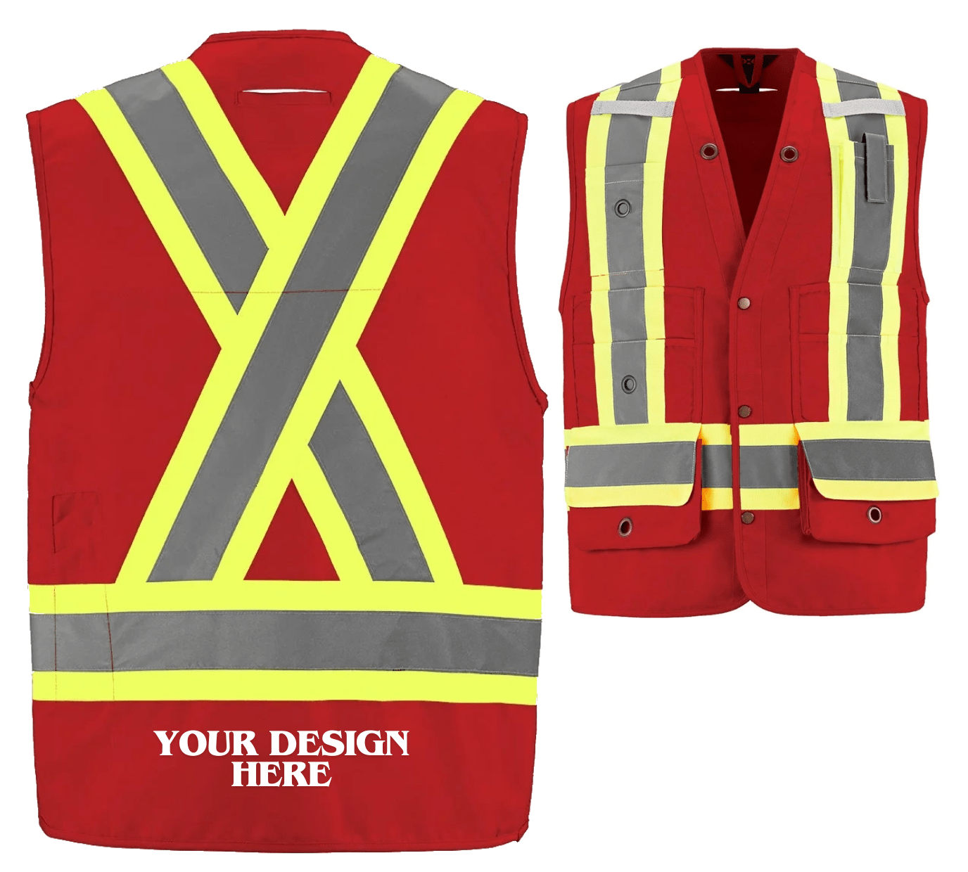 Surveyor - Hi-Vis Surveyor’s Vest - L01190 - Be Proud Line | Custom Apparel