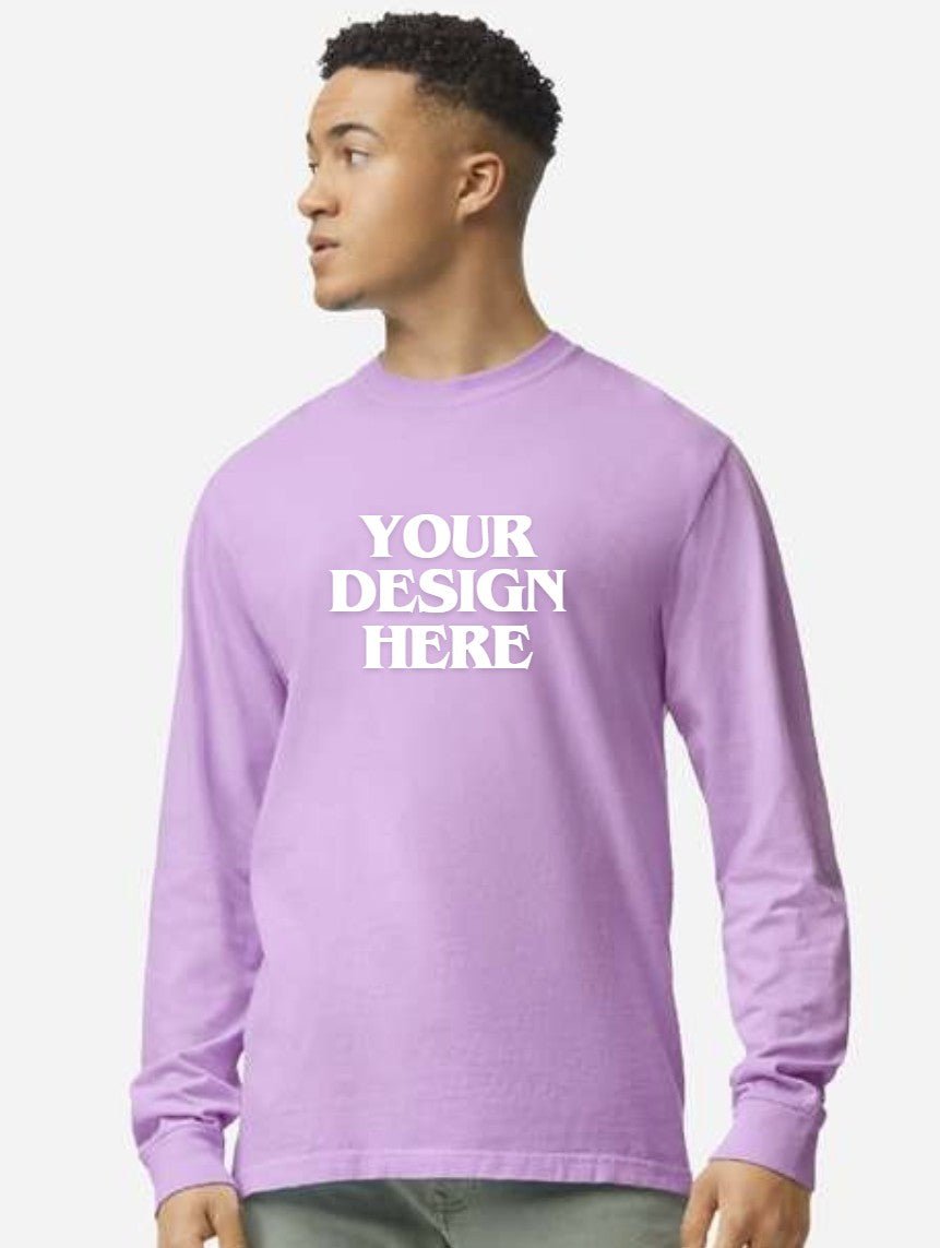 Unisex Garment-Dyed Heavyweight Long Sleeve T-Shirt - Be Proud Line | Custom Apparel