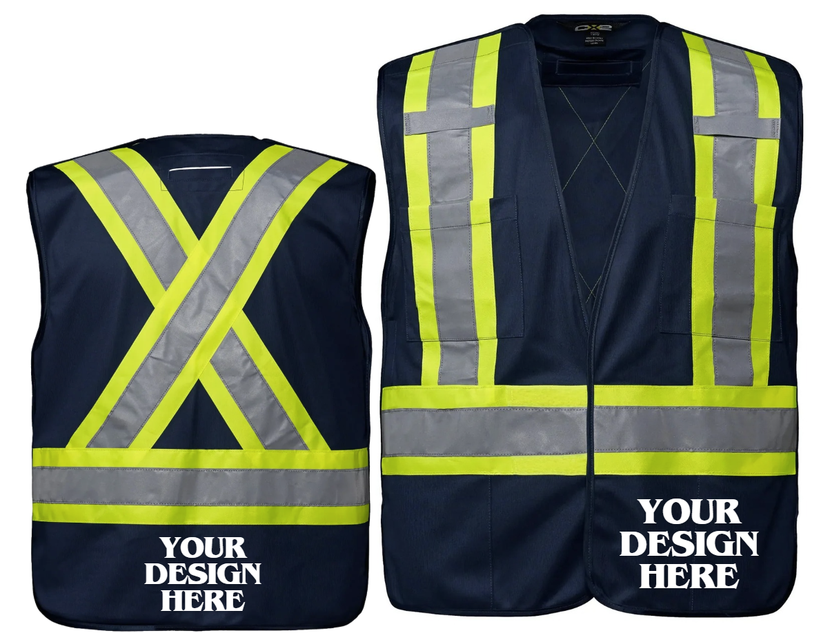 Vanguard - Tricot Hi-Vis 5 Point Tear-Away Vest - Dual Sized - L01145