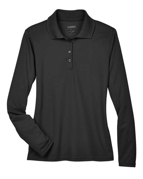 Women's Pinnacle Performance Long Sleeve Pique Polo - Core365 78192 - Be Proud Line | Custom Apparel
