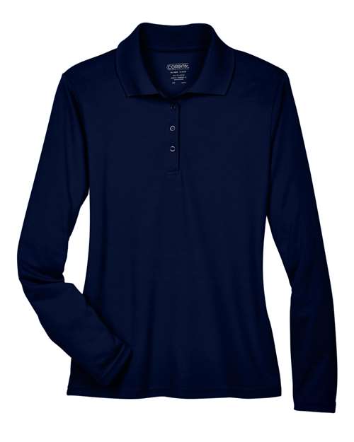 Women's Pinnacle Performance Long Sleeve Pique Polo - Core365 78192 - Be Proud Line | Custom Apparel